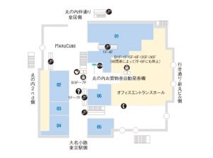 丸ビル1階地図
